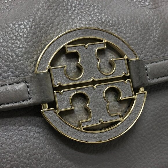 Tory Burch logo Tote bag Leather gray/GoldHardware - Picture 8 of 15
